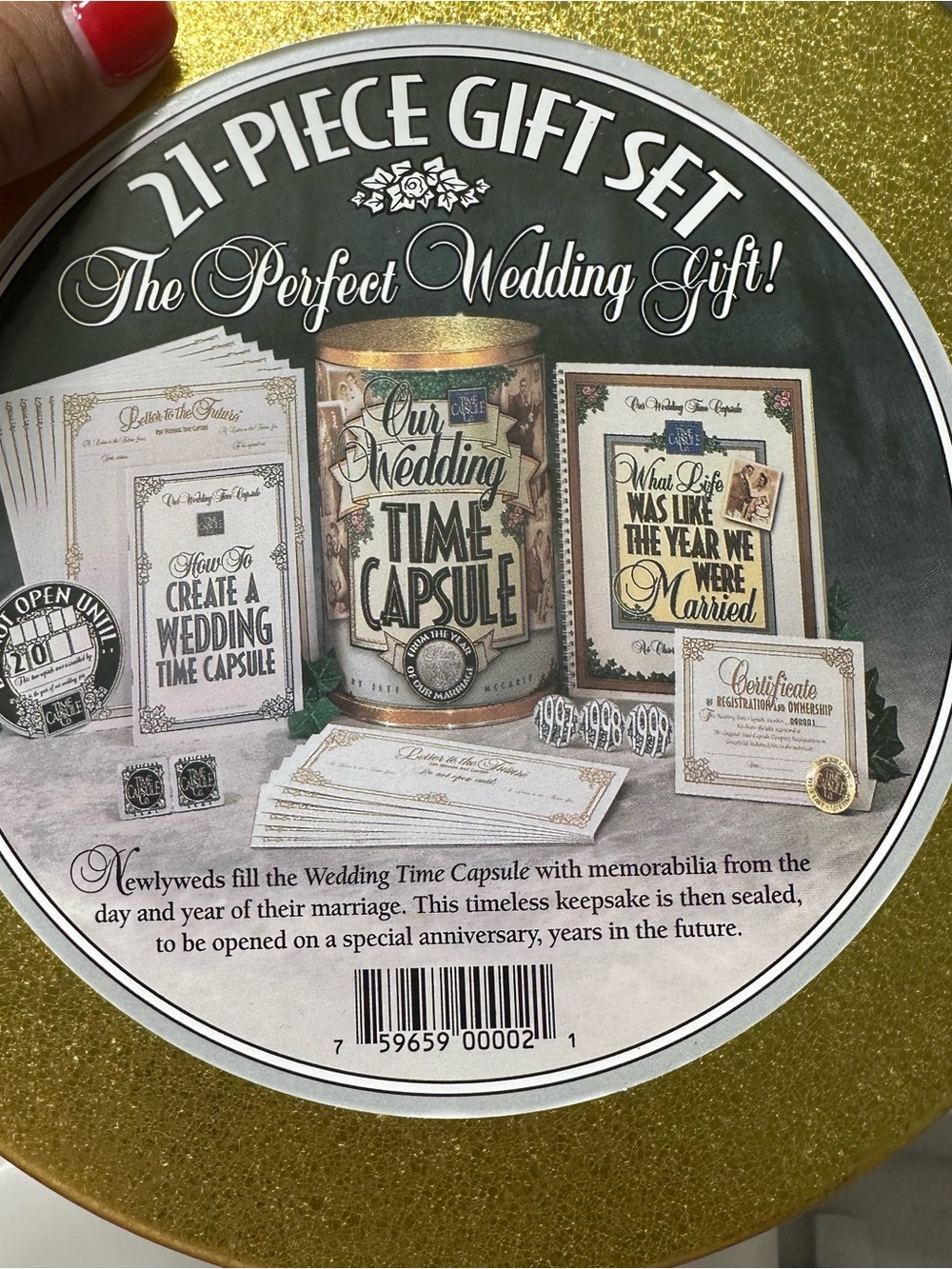 Vintage Our Wedding Time Capsule - Picture 2 of 7